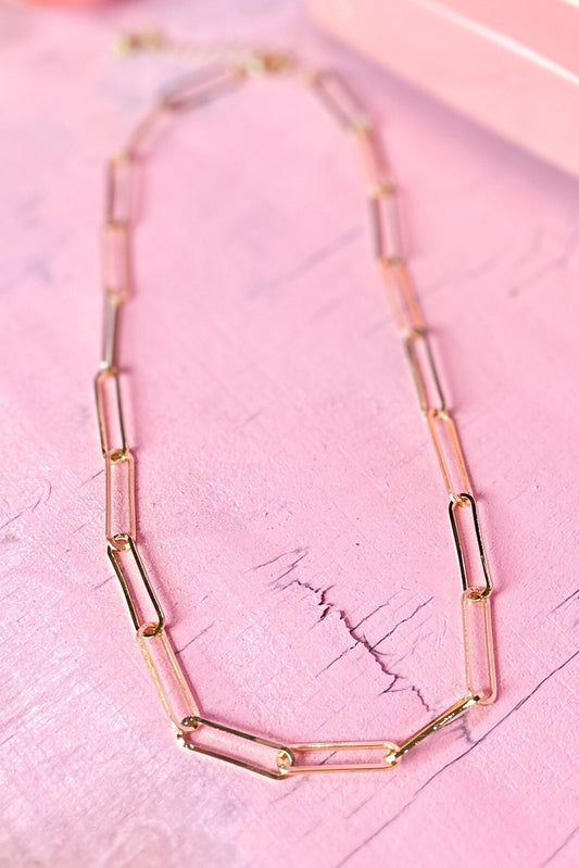 Gold Link Chain Necklace