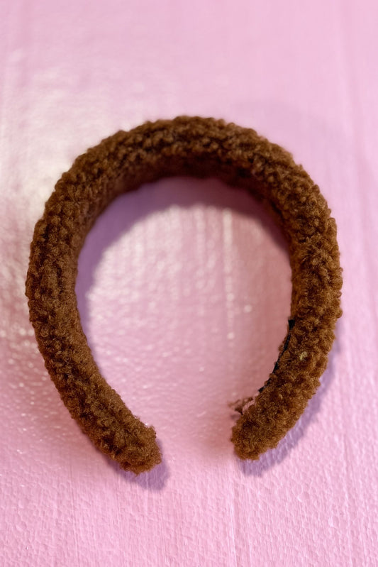 Brown Sherpa Headband