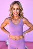 SSYS Lavender V-Neck Padded Active Tank Top, matching set, seamlesportss, high waisted, must have, gym wear, shop style your senses by mallory fitzsimmons