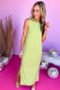 Green Sleeveless Side Slit Maxi Dress, side slit, maxi, everyday wear, summer look, easy fit, must have, shop style your senses by mallory fitzsimmons