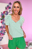 Green White Sweetheart Neckline Puff Sleeve Top, spring fashion, february collection, sweetheart neckline, must have, mom style, spring look, shop style your senses by mallory fitzsimmons