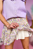 Karlie Purple Floral Smocked Skort, smocked waist, floral print, must have, spring look, shop style your senses by mallory fitzsimmons