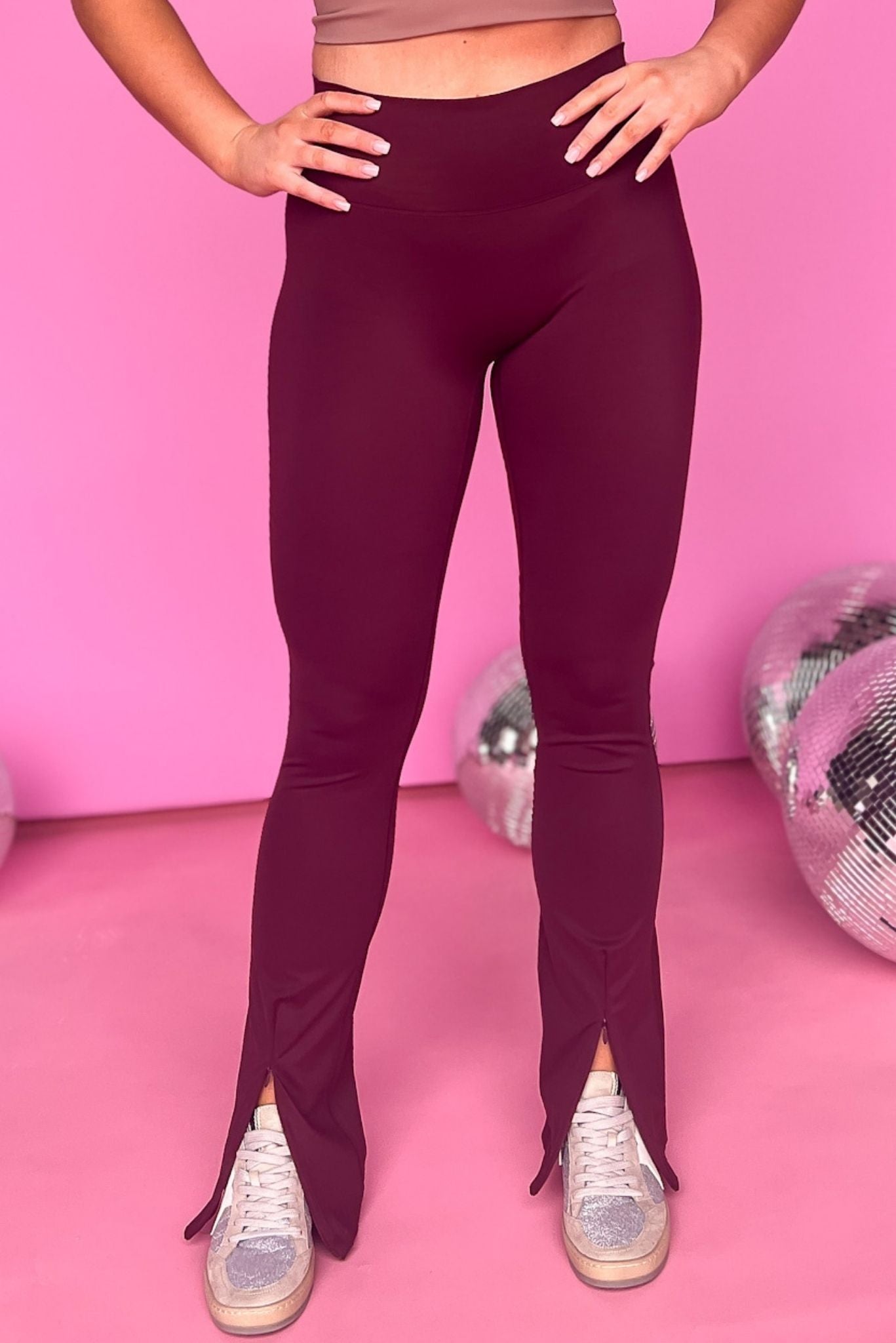 SSYS Slate Flare High Waist Leggings With Front Zipper *FINAL SALE* – Shop  Style Your Senses