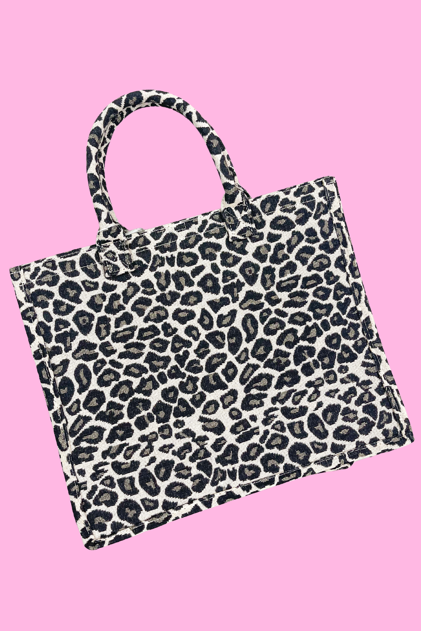 Brown Animal Print Tote Bag