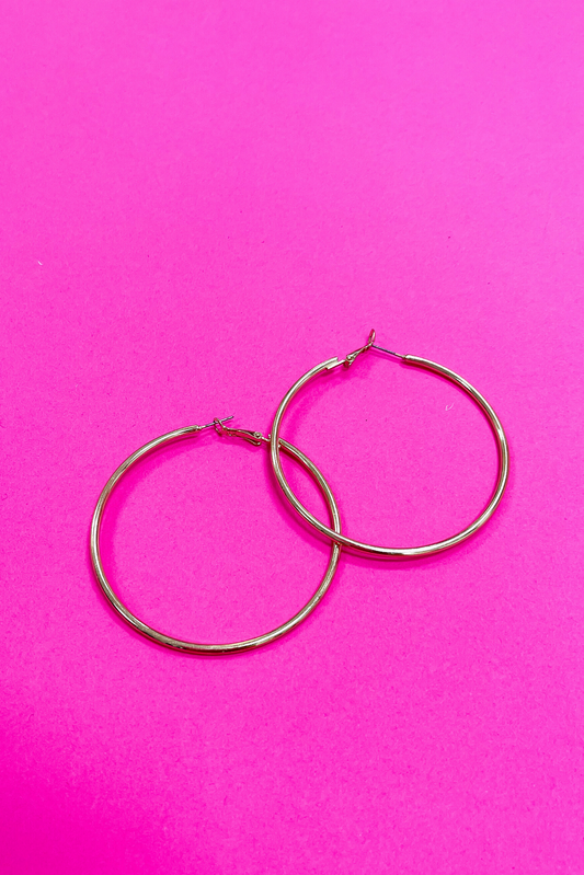 Large Gold Hoop Earrings