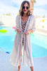 Natural Maxi Kimono w/ Lace Inset, kimono, lace, cream, swim, swim suit, shop style your senses by mallory fitzsimmons