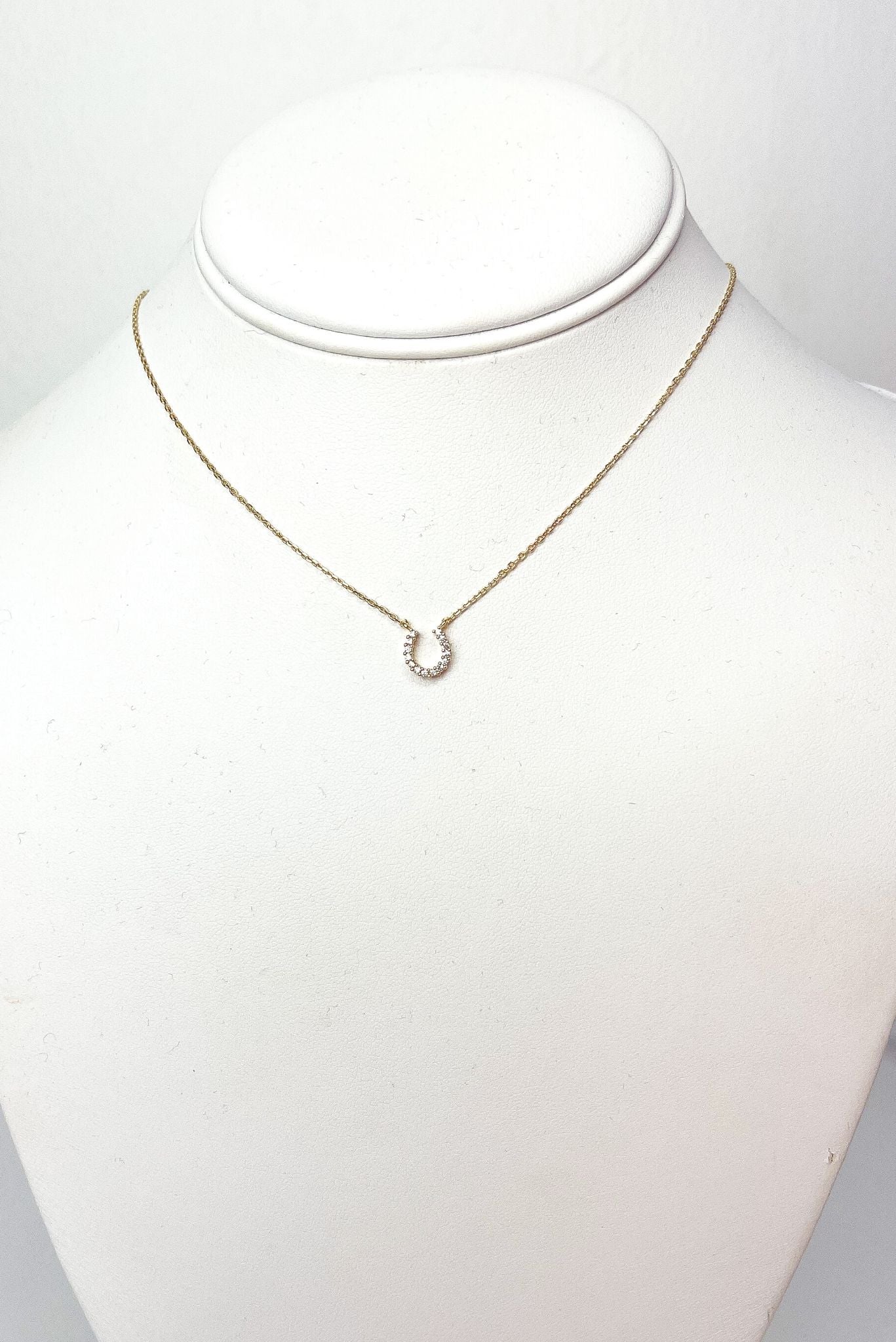 Gold Horseshoe Pendant Necklace, Shop Style Your Senses By Mallory Fitzsimmons