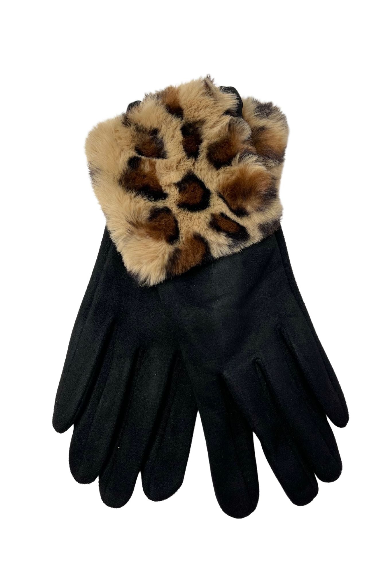 black suede with animal print faux smart gloves, gloves, winter fashion, fur, faux fur, animal print, velvet, spring fashion, accessories, winter accessories, mom style, women's fashion, shop style your senses by mallory fitzsimmons