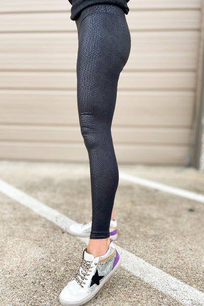 SSYS Metallic Gold Stripe Black Leggings *FINAL SALE*