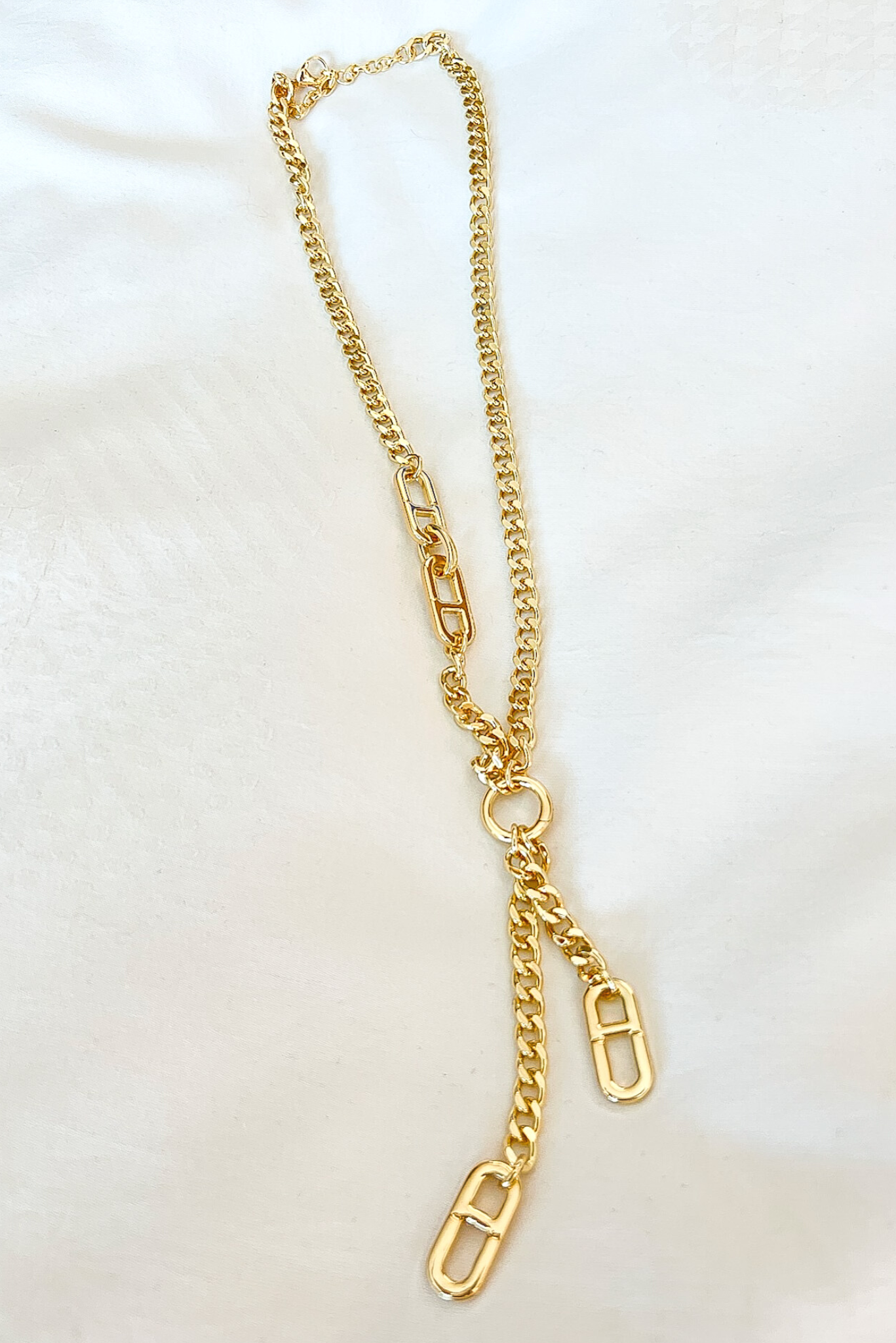 Gold Tassel Chain Necklace