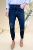 black distressed skinny denim joggers, comfy style, affordable fashion, shop style your senses by mallory fitzsimmons