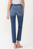 Lovervet By Vervet Medium Wash High Rise Slim Straight Jeans