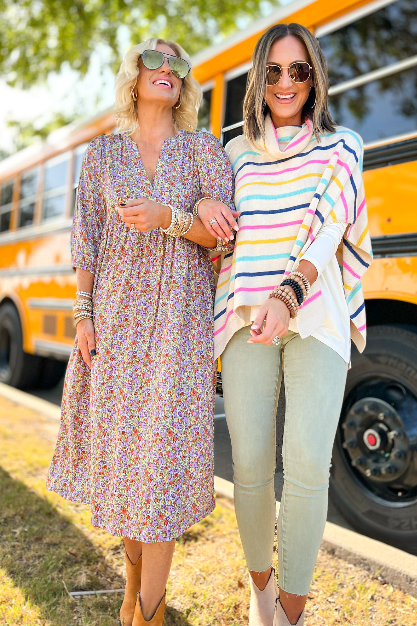 Lavender Floral Collarless V Neck Midi Dress, floral midi dress, v neck, long sleeve dress, maxi dress, fall style, Shop Style Your Senses By Mallory Fitzsimmons