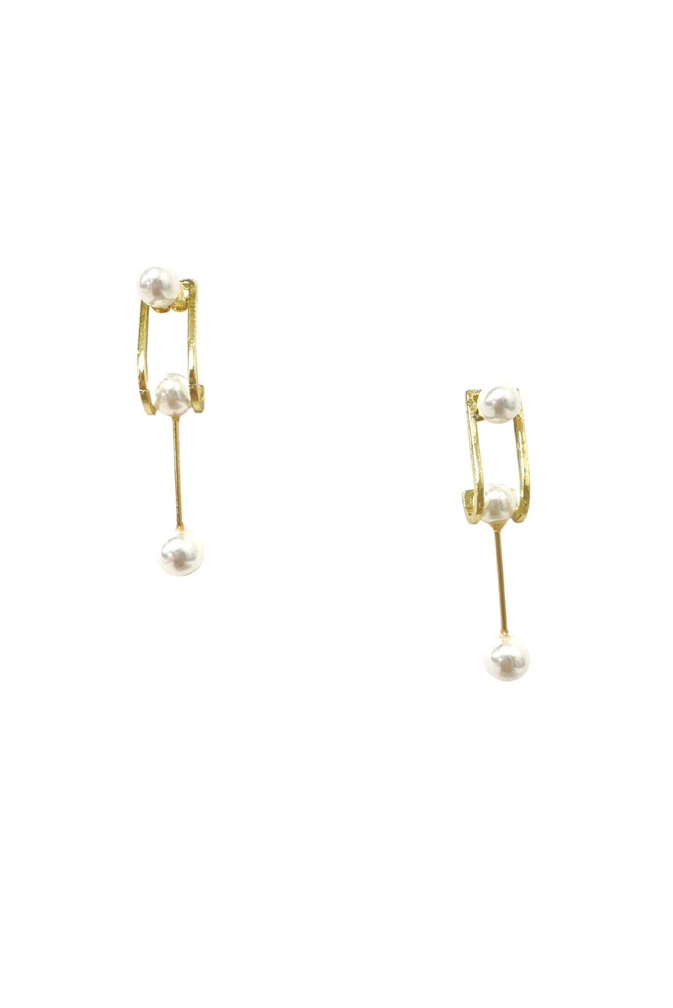 Gold Pearl Drop Earrings*FINAL SALE*