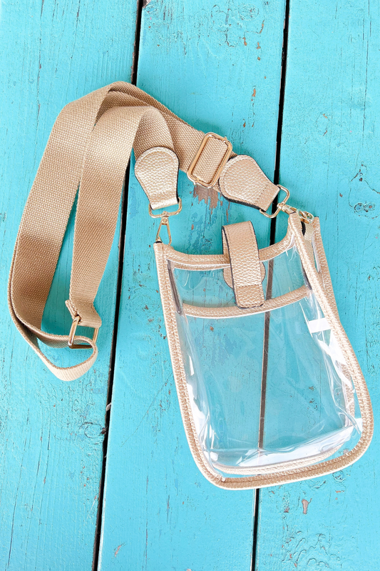 Gold Clear Crossbody Bag